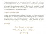 Website Request for Proposal Template Website Design Rfp Template