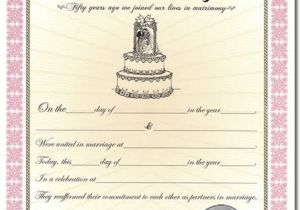 Wedding Anniversary Certificate Template 7 Best Images Of Anniversary Certificate Wedding