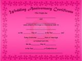 Wedding Anniversary Certificate Template Wedding Anniversary Certificate Template Anniversary