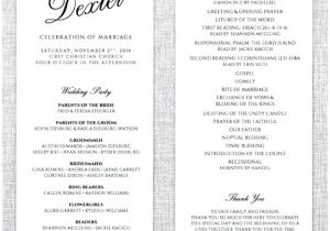 Wedding Blessing order Of Service Template Wedding Blessing order Of Service Template Unique