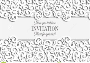 Wedding Card Background Designs Free Wedding Card with Paper Lace Frame Lacy Doily Stock Vector