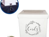 Wedding Card Box Hobby Lobby Upgraded Security Sweet Brite Wedding Card Box with C Clamp Wedding Envelope Box Card Holder for Reception or Parties Gift Card Box for Baby