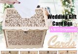 Wedding Card Box with Lock Details About Diy Wooden Wedding Card Box with Lock Money Gift Rustic Box for Wedding Party