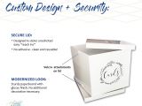 Wedding Card Box with Lock Upgraded Security Sweet Brite Wedding Card Box with C Clamp Wedding Envelope Box Card Holder for Reception or Parties Gift Card Box for Baby