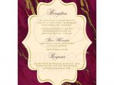 Wedding Card Designs with Price Dramatic Burgundy Cream with Simulated Gold Marble Wedding Invitation Monogrammed