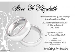 Wedding Card Matter In English Fancy Wedding Invitations Template Wedding Invitation