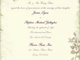 Wedding Card Matter In English for Daughter Wording for Catholic Wedding Invitations Samyysandra Com