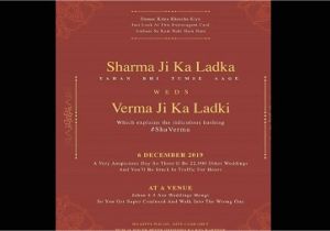Wedding Card Rates In Delhi Twitterrati Finds This Comedian S Indian Wedding Card so