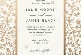 Wedding Card Rates In Mumbai Vintage Wedding Invitation Template with Golden Floral Backg