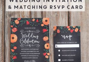 Wedding Card Template Free Download Free Whimsical Wedding Invitation Template Free Printable