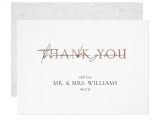 Wedding Card Thank You Card Wording Copper Typography Simple Minimal Wedding Thank You