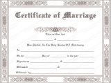 Wedding Ceremony Certificate Template Printable Marriage Certificate Templates 10 Editable