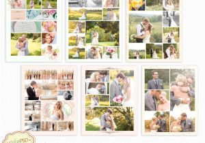 Wedding Collages Templates 6 Storyboard Photoshop Templates 16×20 Digital Collage