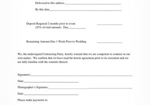 Wedding Contract Template for Photographers 5 Free Wedding Photography Contract Templates