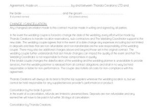 Wedding Dress Contract Template 28 Wedding Contract Templates Example Word Google Docs
