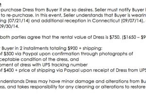 Wedding Dress Contract Template Wedding Dress Rental Agreement Other Dresses Dressesss