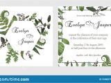 Wedding Invitation Card Flower Design Set for Wedding Invitation Greeting Card Save Date Banner