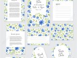 Wedding Invitation Card Flower Design Vector Gentle Wedding Cards Template with Flower Design Invitation
