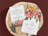 Wedding Invitation Card Flower Design Wedding Invitation Stationery Suite the Laylah