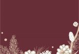 Wedding Invitation Card Red Background Design Floral Framed Wedding Invitation Vector Free Image by