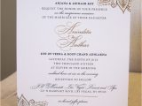Wedding Invitation Email Template Indian 5×7 Announcement Indian Wedding Gold Foil Invitation