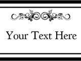 Wedding Name Plate Template Name Tag Label Templates Hello My Name is Templates