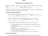 Wedding Planner Contract Template Wedding Planner Contract Template