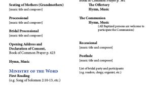 Wedding Processional order Template 16 Wedding order Of Service Templates Free Sample
