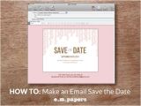 Wedding Save the Date Email Template Diy Wedding Save the Date Email How to E M Papers