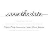 Wedding Save the Date Email Templates Cursive Letterpress Save the Date