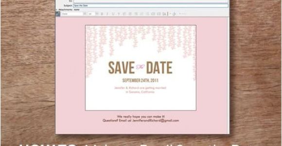 Wedding Save the Date Email Templates Diy Wedding Save the Date Email How to E M Papers