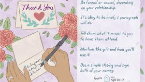 Wedding Thank You Card Etiquette Wedding Thank You Note Wording Examples