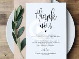 Wedding Thank You Card Template Pin On Wedding Color Schemes