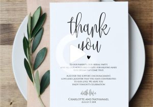 Wedding Thank You Card Template Pin On Wedding Color Schemes