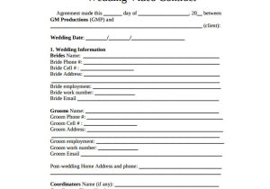 Wedding Videography Contract Template Free Videography Contract Template 9 Download Free Documents