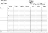 Week at A Glance Lesson Plan Template 6 Best Images Of Day at A Glance Printable Day at A