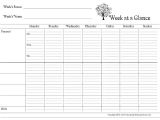 Week at A Glance Lesson Plan Template 6 Best Images Of Day at A Glance Printable Day at A