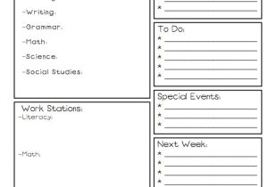 Week at A Glance Lesson Plan Template A Teacher 39 S Plan Jack Week at A Glance
