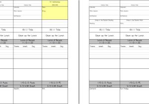 Week at A Glance Lesson Plan Template Teacher Laura 5 Day Lesson Plan Template