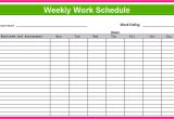 Week organizer Template Printable Weekly Schedule Template Excel Planner