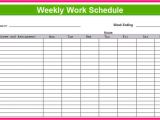 Week organizer Template Printable Weekly Schedule Template Excel Planner