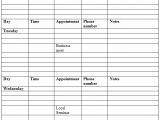 Weekly Appointment Calendar Template 6 Best Images Of Printable Daily Appointment Book