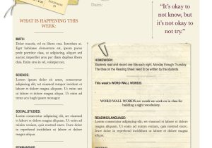 Weekly Email Newsletter Template Weekly Newsletter Jpg 1 236 1 600 Pixels Classroom Ideas