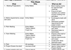 Weekly Update Email Template Project Update Template 7 Free Word Pdf Documents