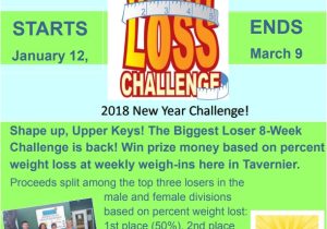 Weight Loss Challenge Flyer Template Free Biggest Loser Returns to the Upper Keys Key West the