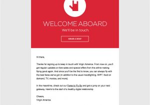 Welcome Aboard Email Template 7 Great Examples Of 39 Welcome 39 Emails to Inspire Your Own