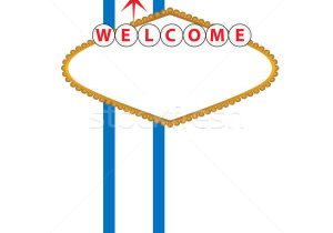 Welcome to Las Vegas Sign Template Blank Las Vegas Sign Vector Illustration C soleilc