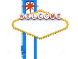 Welcome to Las Vegas Sign Template Blank Las Vegas Welcome Sign Stock Illustration