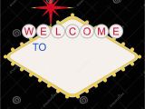 Welcome to Las Vegas Sign Template Blank Welcome to Las Vegas Sign Stock Illustration