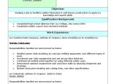 Welder Fresher Resume format Resume format for Fresher Lecturer In Engineering College